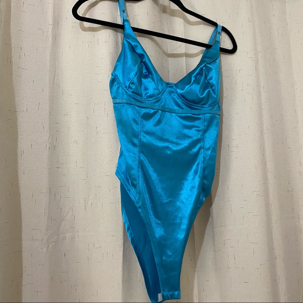 Blue bodysuit